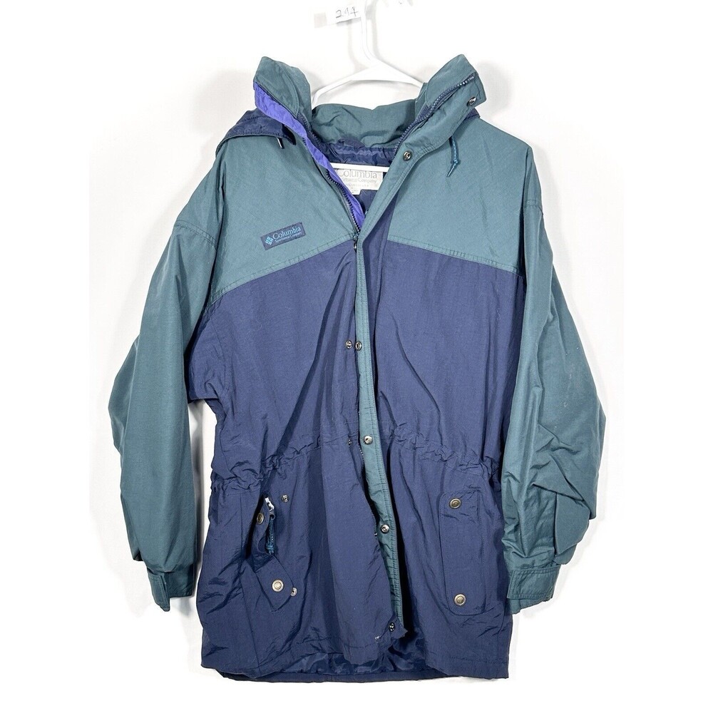 VTG Columbia Jacket Men's Medium Green Outdoors Cornice Coat Sportswear Skiing